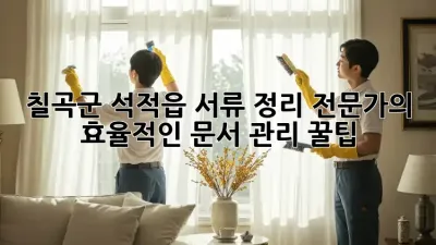 칠곡군 석적읍 서류 정리 전문가의 효율적인 문서 관리 꿀팁 🗂️✨